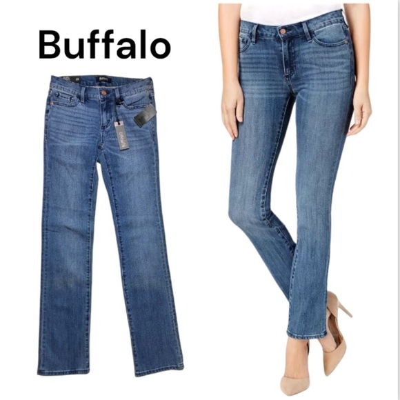 NWT Buffalo David Bitton Faith Mid-Rise Straight-Leg Jeans Size 25 - Picture 12 of 12